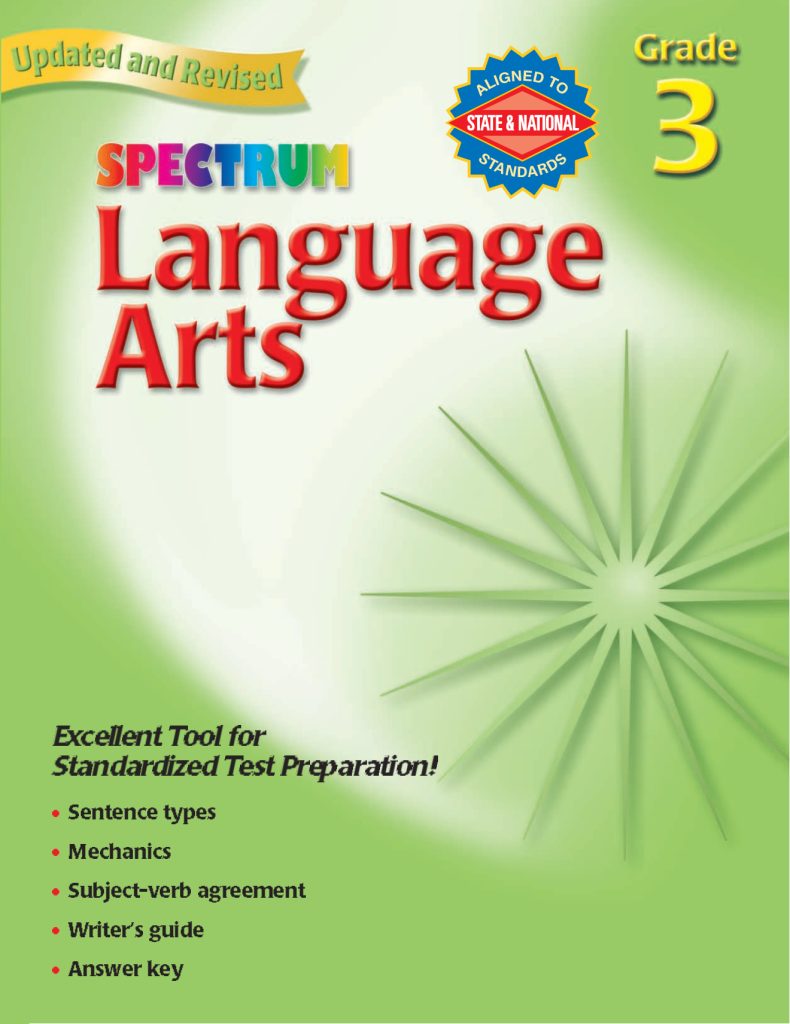 Rich Results on Google's SERP when searching for 'Spectrum Language Arts 3'