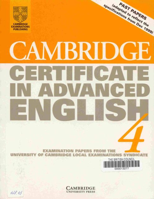 Rich Results on Google's SERP when searching for 'Cambridge Certificate in Advanced English 4'