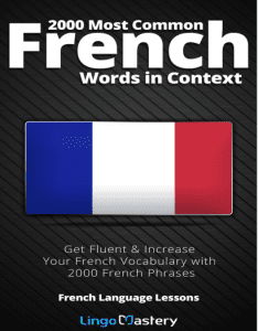 Rich Results on Google's SERP when searching for '2000 Most Common French Words in Context'