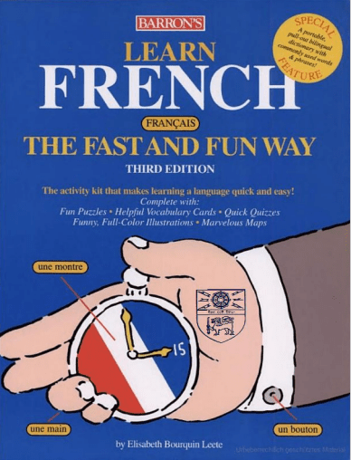 Rich Results on Google's SERP when searching for 'Learn French the Fast and Fun Way'