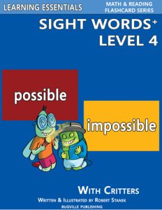 Sight Words Plus Level 4 Sight Words Flash Cards with Critters for Grade 2 Up